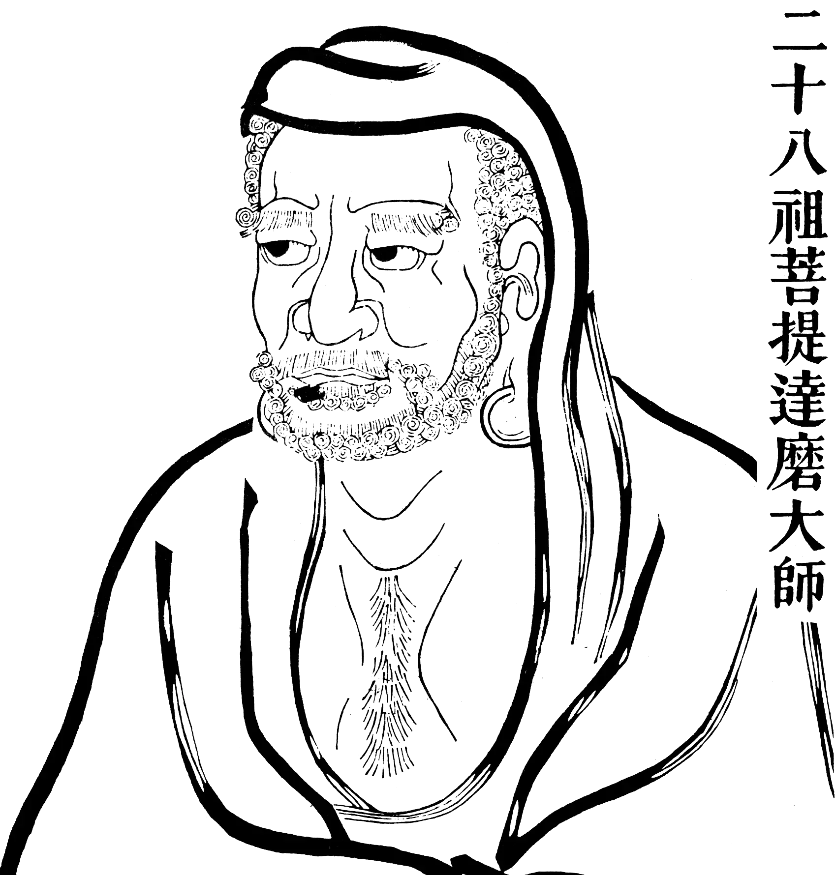 Portrait de Bodhidharma